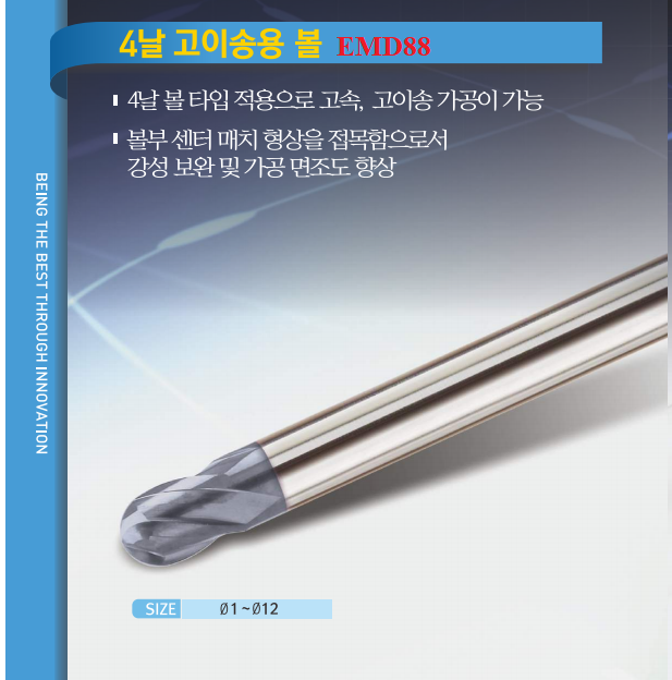 MŨI PHAY CẦU SUS 4FL EMD88